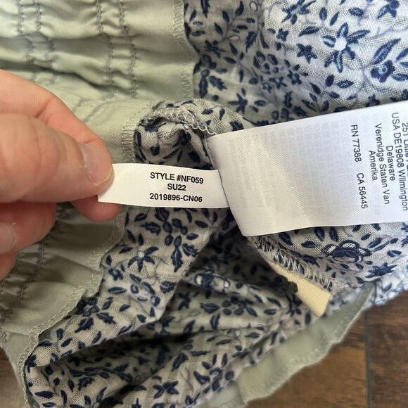 Madewell Smocked Pull-On Shorts in Florentine Floral Womens Medium Blue Airy - Picture 10 of 12